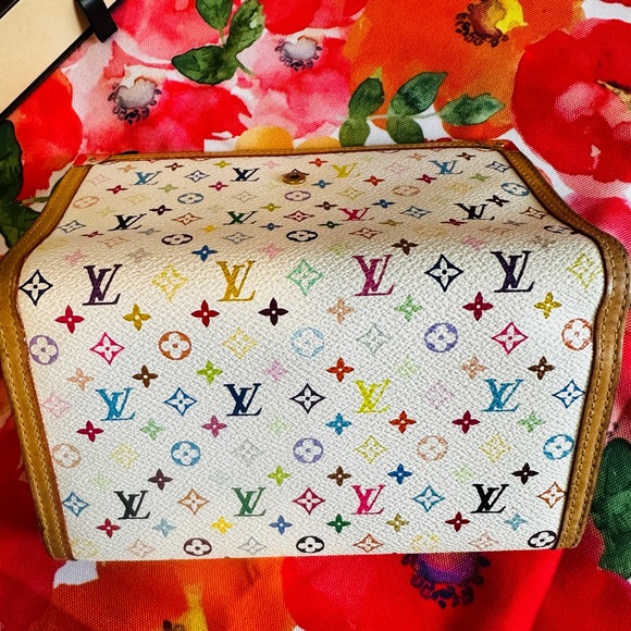 Louis Vuitton White Murakami Long Trifold Porte Tressor Wallet with LV Box - Picture 14 of 15